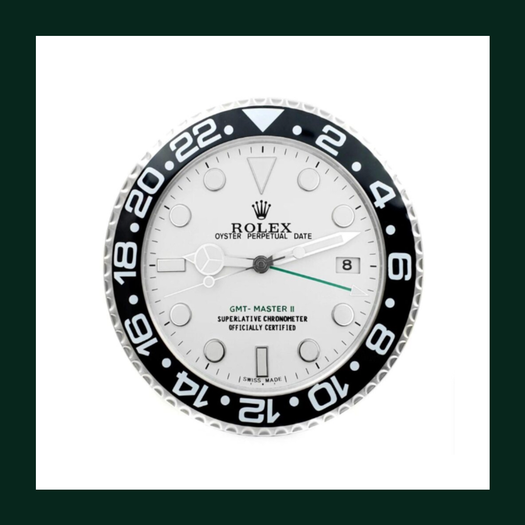 GMT-Master II White Dial Black Bezel Wall Clock