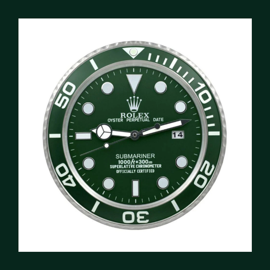 Submariner Green Dial & Bezel Wall Clock