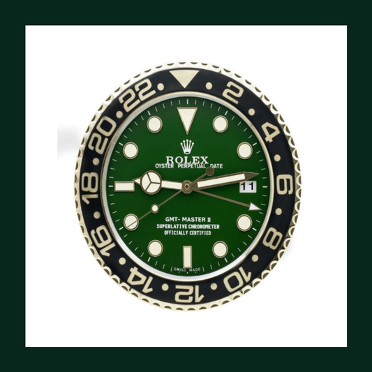 GMT-Master II Green Dial Black Bezel Wall Clock