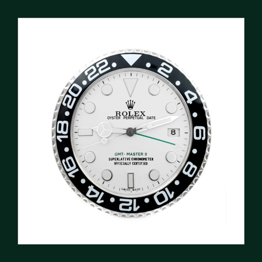 GMT-Master II White Dial Black Bezel Wall Clock