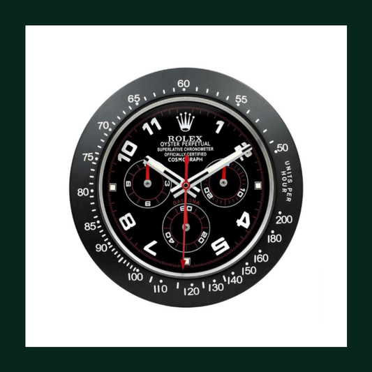 Daytona Cosmograph Black Dial Arabic Numerals Wall Clock