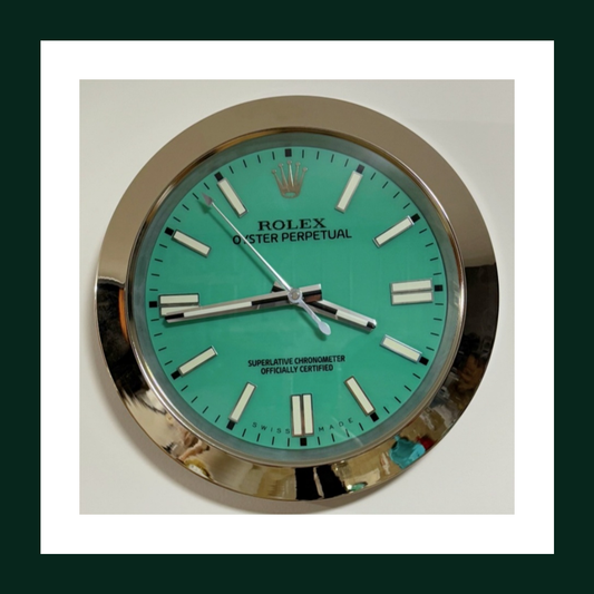 Oyster Perpetual Turquoise Dial Wall Clock