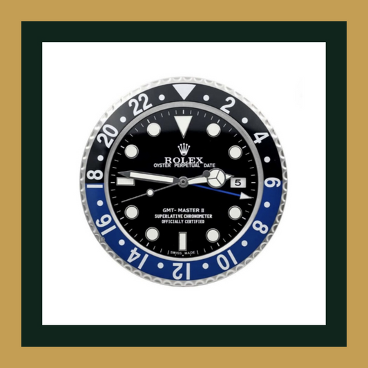 Swiss Quality GMT-Master II Black & Blue Wall Clock