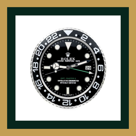 Swiss Quality GMT-Master II Black & White Wall Clock