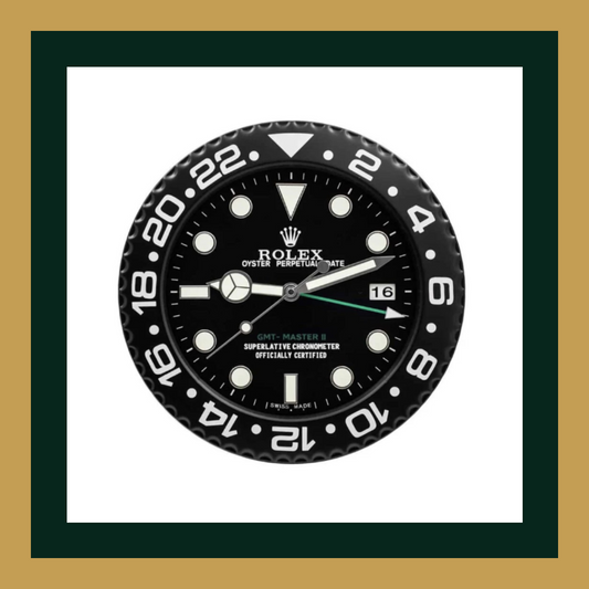 Swiss Quality GMT-Master II Black Ceramic Wall Clock