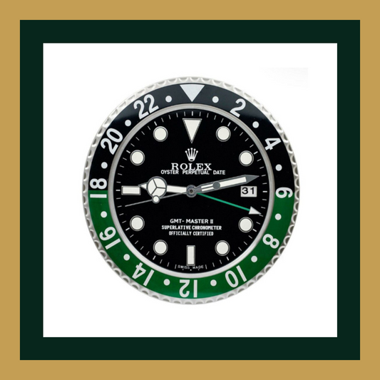 Swiss Quality GMT-Master II Green Bezel Wall Clock